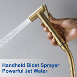 Bidet Sprayer for Toilet, Stainless Steel Handheld Sprayer Attachment with hose for Feminine Wash, Baby Diaper Cloth Washer and Shower Sprayer for Pet, Wall or Toilet Mount