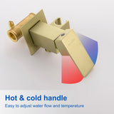 Handheld Bidet Sprayer for Toilet, Brass Baby Cloth Diaper Sprayer Kit with Hose Brass Valve