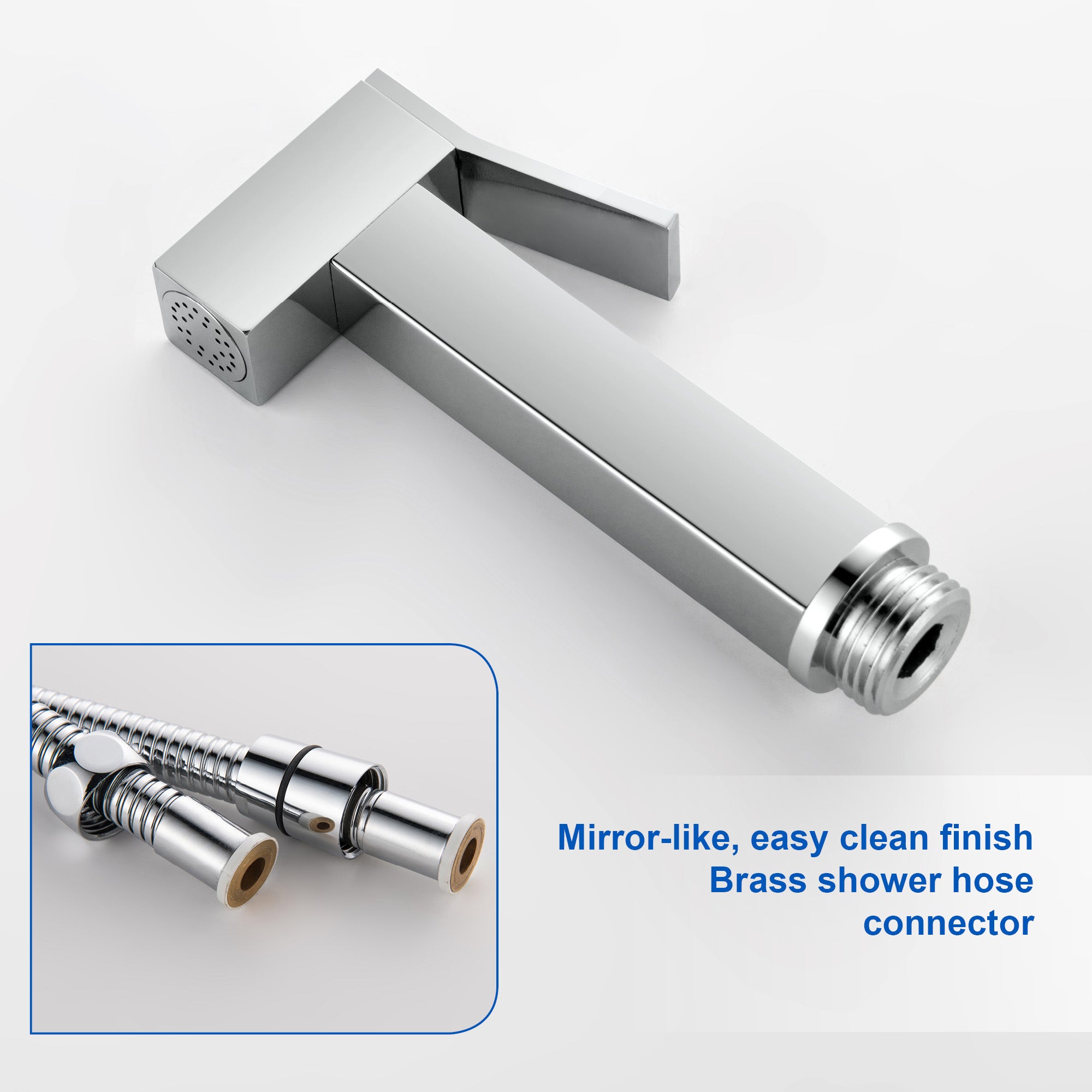 Handheld Bidet Sprayer for Toilet, Brass Baby Cloth Diaper Sprayer Kit with Hose Brass Valve