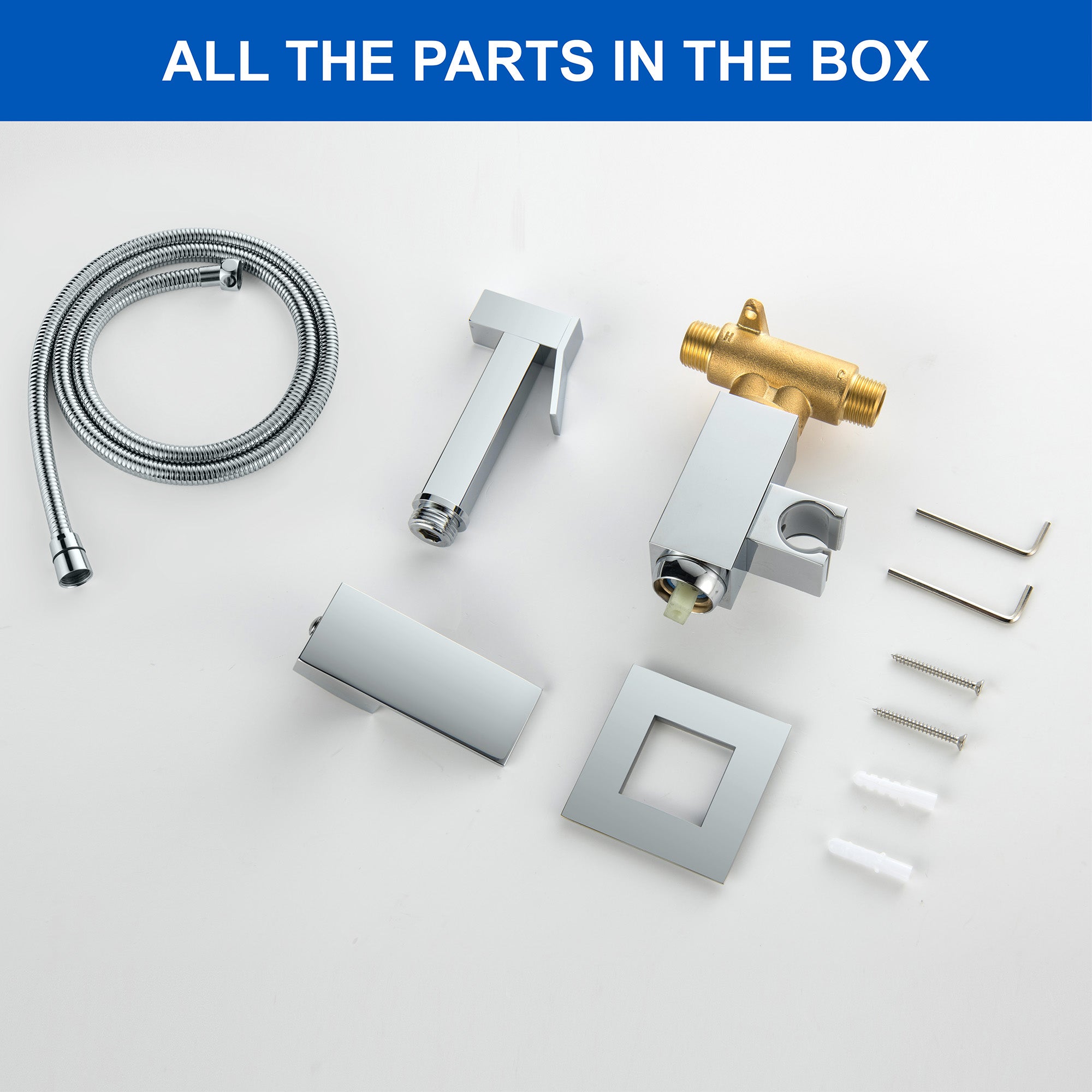 Handheld Bidet Sprayer for Toilet, Brass Baby Cloth Diaper Sprayer Kit with Hose Brass Valve