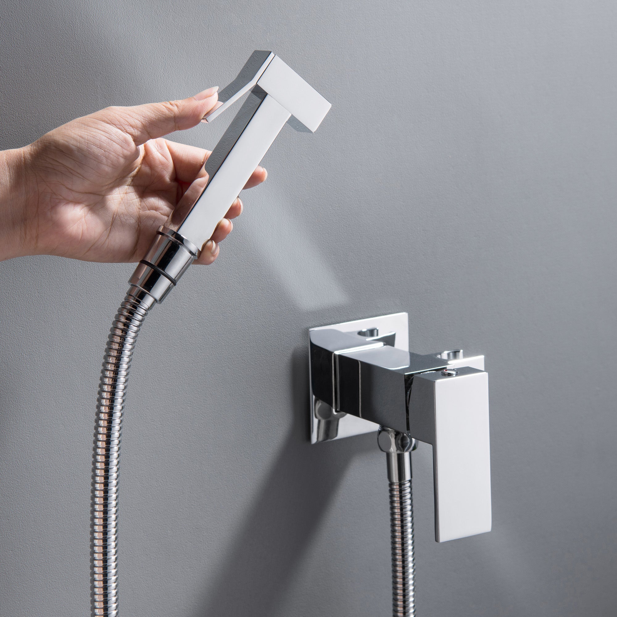 Handheld Bidet Sprayer for Toilet, Brass Baby Cloth Diaper Sprayer Kit with Hose Brass Valve