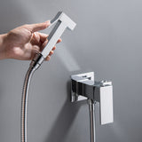 Handheld Bidet Sprayer for Toilet, Brass Baby Cloth Diaper Sprayer Kit with Hose Brass Valve