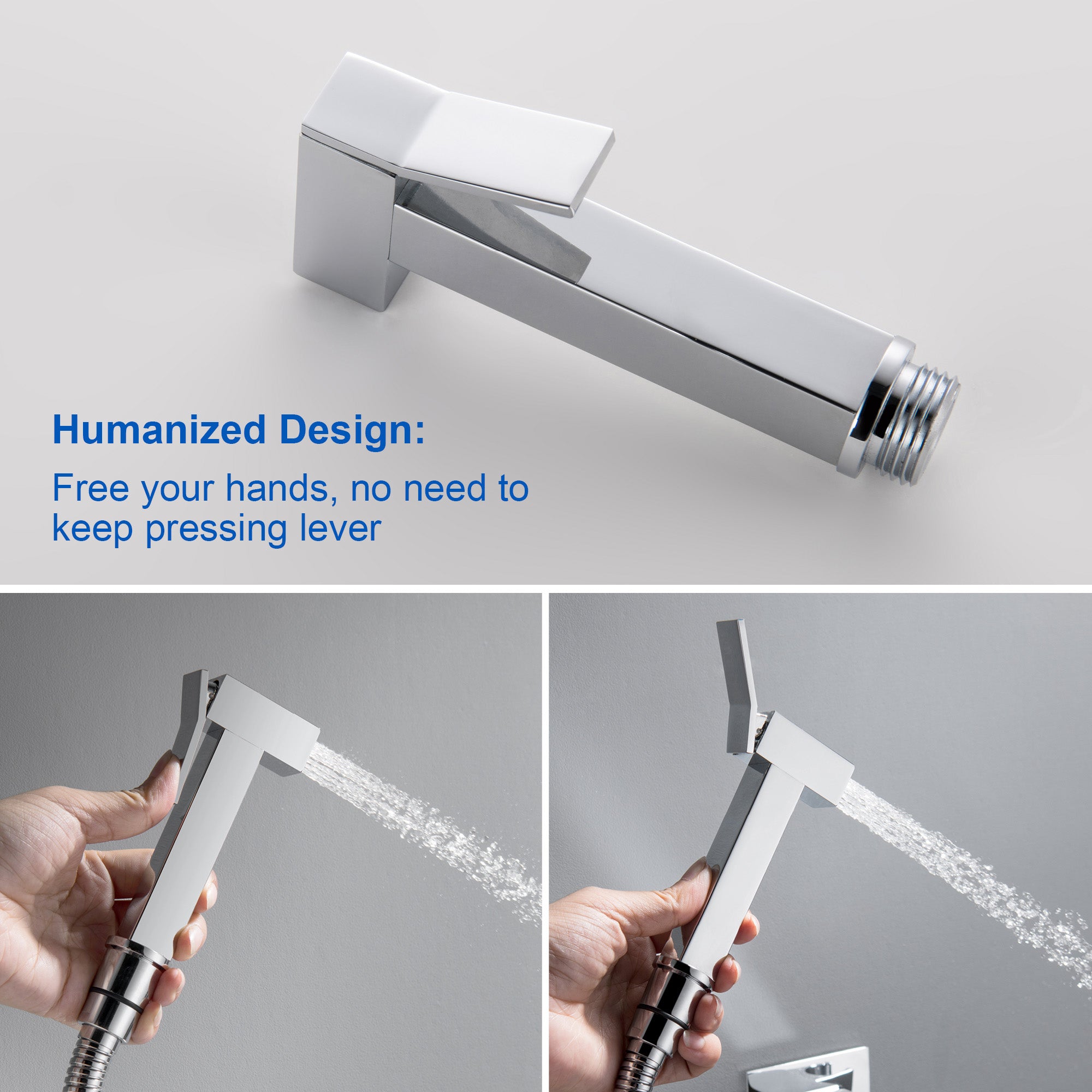 Handheld Bidet Sprayer for Toilet, Brass Baby Cloth Diaper Sprayer Kit with Hose Brass Valve