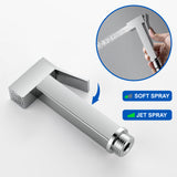 Handheld Bidet Sprayer for Toilet, Brass Baby Cloth Diaper Sprayer Kit with Hose Brass Valve