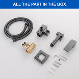 Handheld Bidet Sprayer for Toilet, Brass Baby Cloth Diaper Sprayer Kit with Hose Brass Valve