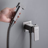 Handheld Bidet Sprayer for Toilet, Brass Baby Cloth Diaper Sprayer Kit with Hose Brass Valve