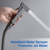 Handheld Bidet Sprayer for Toilet, Brass Baby Cloth Diaper Sprayer Kit with Hose Brass Valve