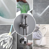 Handheld Bidet Sprayer for Toilet, Brass Baby Cloth Diaper Sprayer Kit with Hose Brass Valve