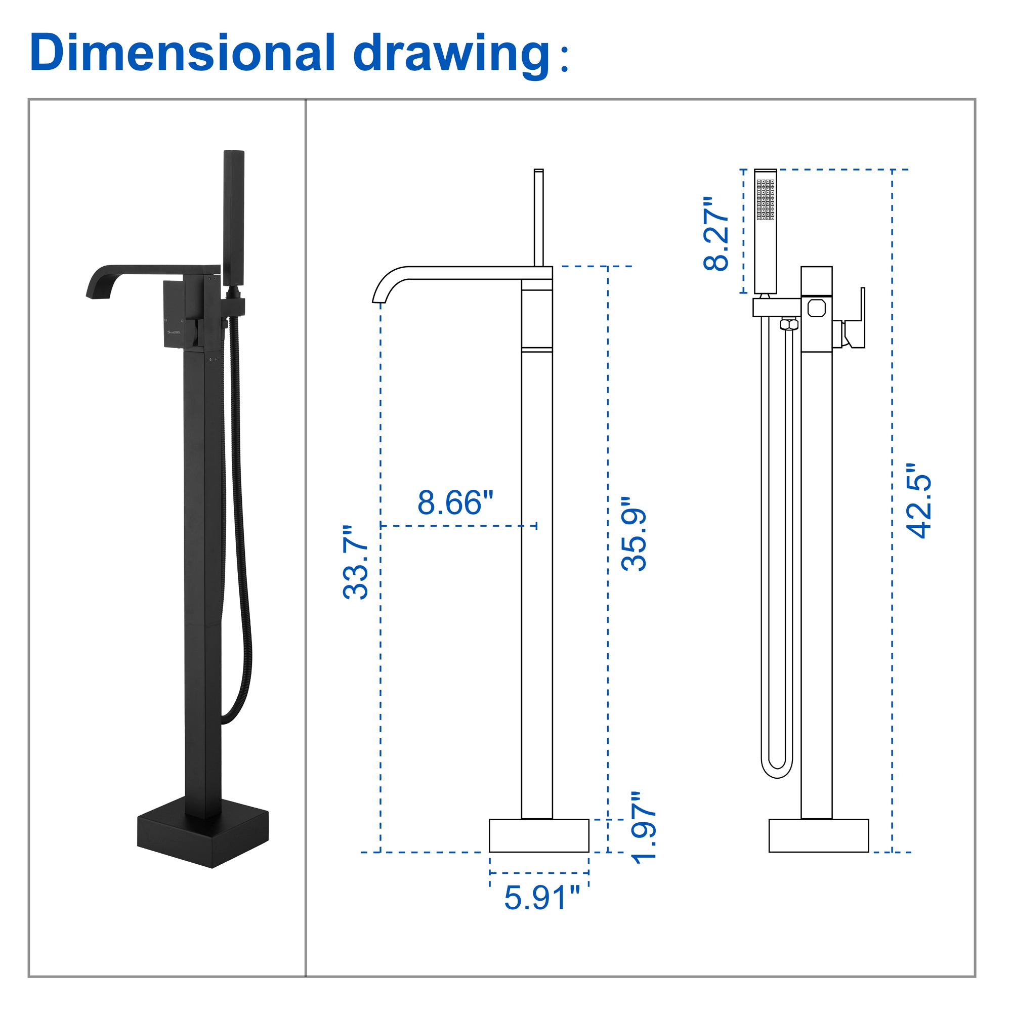 freestanding tub hardware