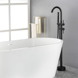 Freestanding Bathtub Faucet Bath Tub Filler Faucet with Hand Shower Floor Mount