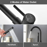 Freestanding Bathtub Faucet Bath Tub Filler Faucet with Hand Shower Floor Mount