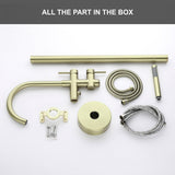 Freestanding Bathtub Faucet Bath Tub Filler Faucet with Hand Shower Floor Mount