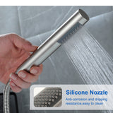 Freestanding Bathtub Faucet Bath Tub Filler Faucet with Hand Shower Floor Mount