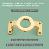 Freestanding Bathtub Faucet Tub Filler Black Floor Mount Brass Single Handle Bathroom Faucets with Hand Shower
