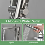 Freestanding Bathtub Faucet Tub Filler Black Floor Mount Brass Single Handle Bathroom Faucets with Hand Shower