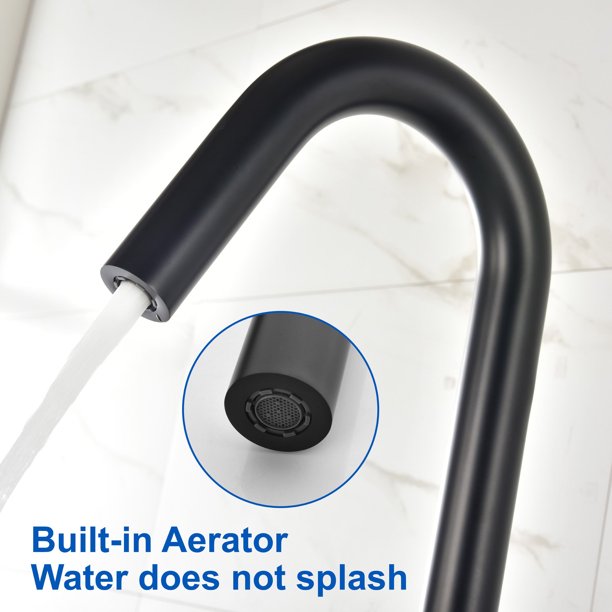 CUPC Freestanding Tub Filler Bathtub Faucet 360-Degree Rotating Floor Mounted Faucets in matte black, brushed nickel, brushed gold, brushed gun grey
