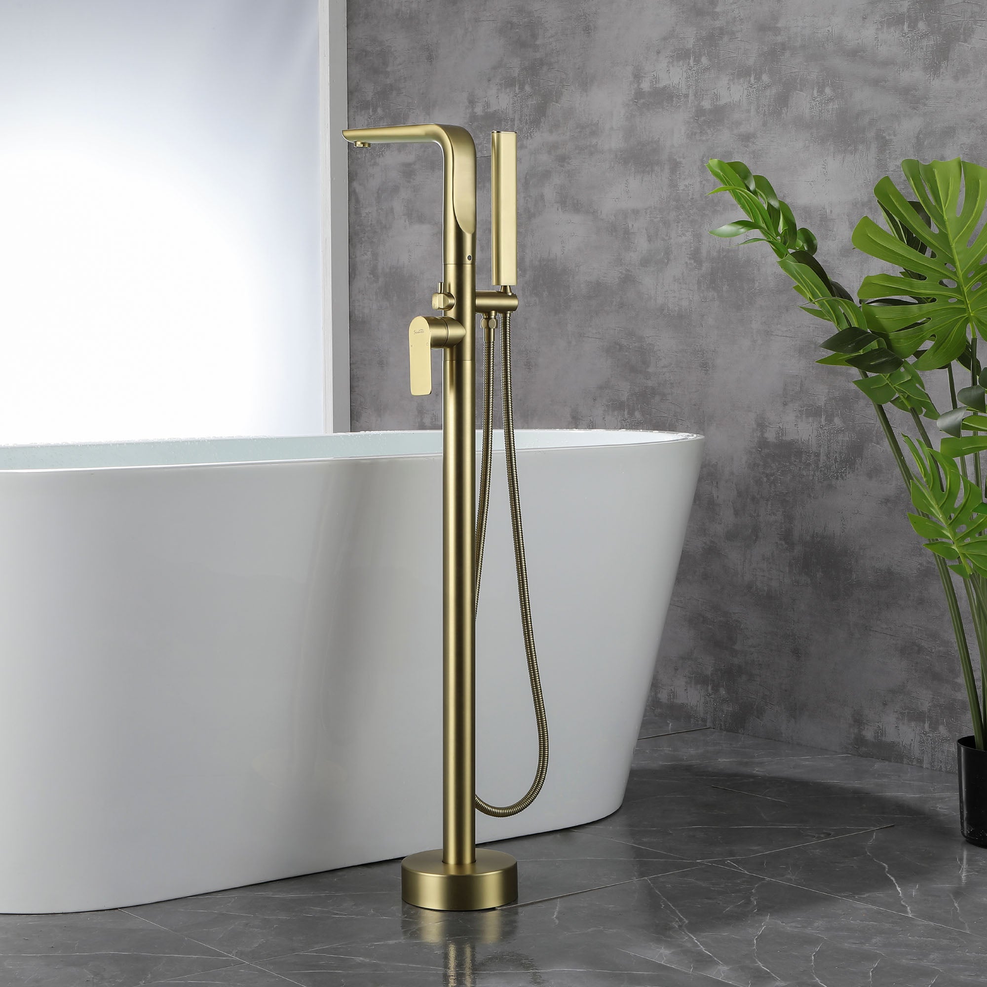 Freestanding Bathtub Faucet with Handheld Shower