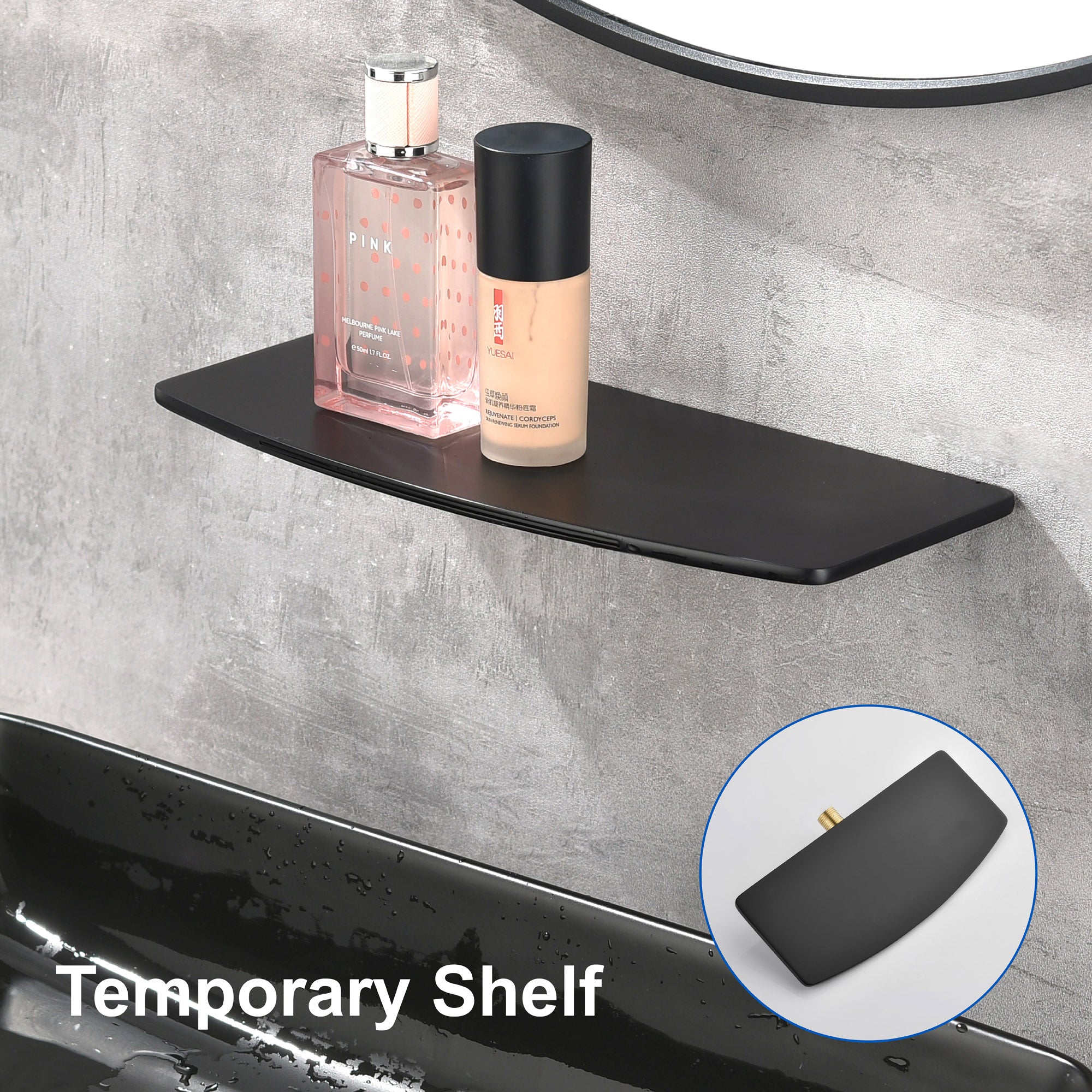 Waterfall faucet for bathtubs and washbasins One Handle Hot Cold Water Mixer 2 Holes Wall Mount Vanity Faucet