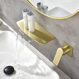 Waterfall faucet for bathtubs and washbasins Wall Mount