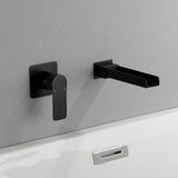 Wall Mount Tub Filler Waterfall Bathtub Faucet High Flow Bath Filler Faucet with Extra Long Spout Bathroom Faucets with Rough-in Valve Trim kit