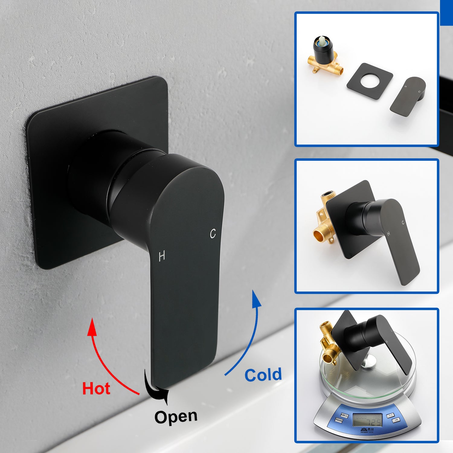 Wall Mount Tub Filler Waterfall Bathtub Faucet High Flow Bath Filler Faucet with Extra Long Spout Bathroom Faucets with Rough-in Valve Trim kit