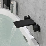 Waterfall Faucet Wall Mount,2 Handles Bathroom Waterfall Tub Faucet, Wall Mount Bathtub Filler