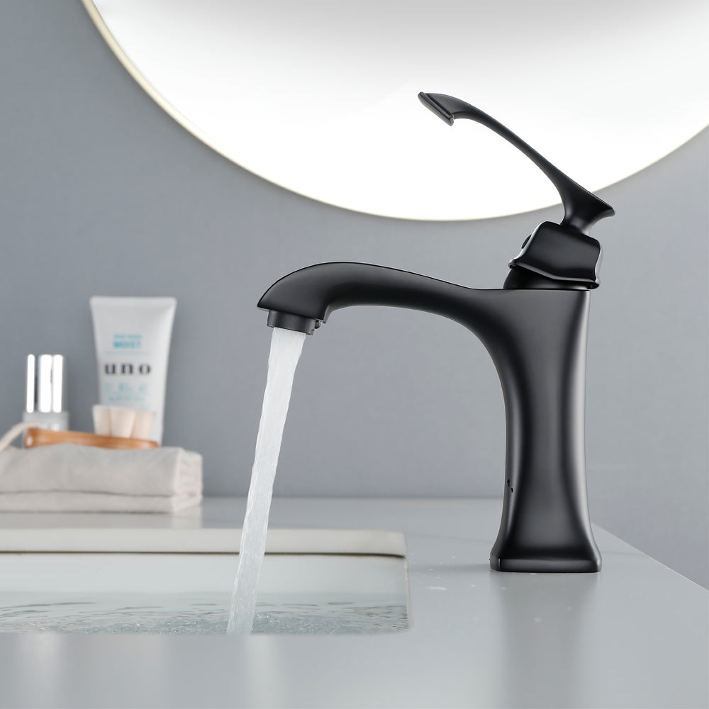 Single Hole Handle Vanity Faucet for RV Lavatory Vessel