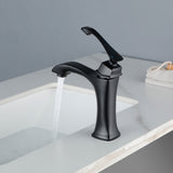 Single Hole Handle Vanity Faucet for RV Lavatory Vessel