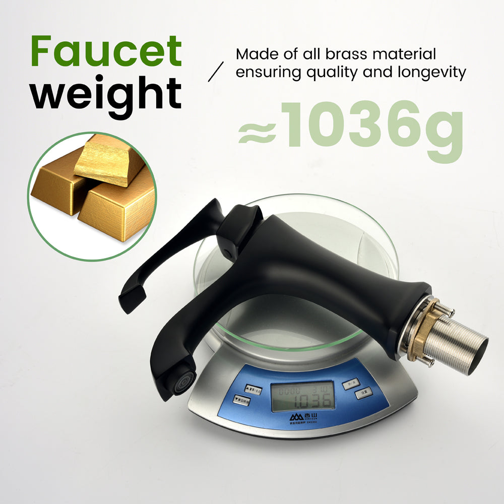 Single Hole Handle Vanity Faucet for RV Lavatory Vessel
