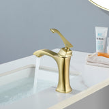 Single Hole Handle Vanity Faucet for RV Lavatory Vessel