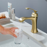 Single Hole Handle Vanity Faucet for RV Lavatory Vessel