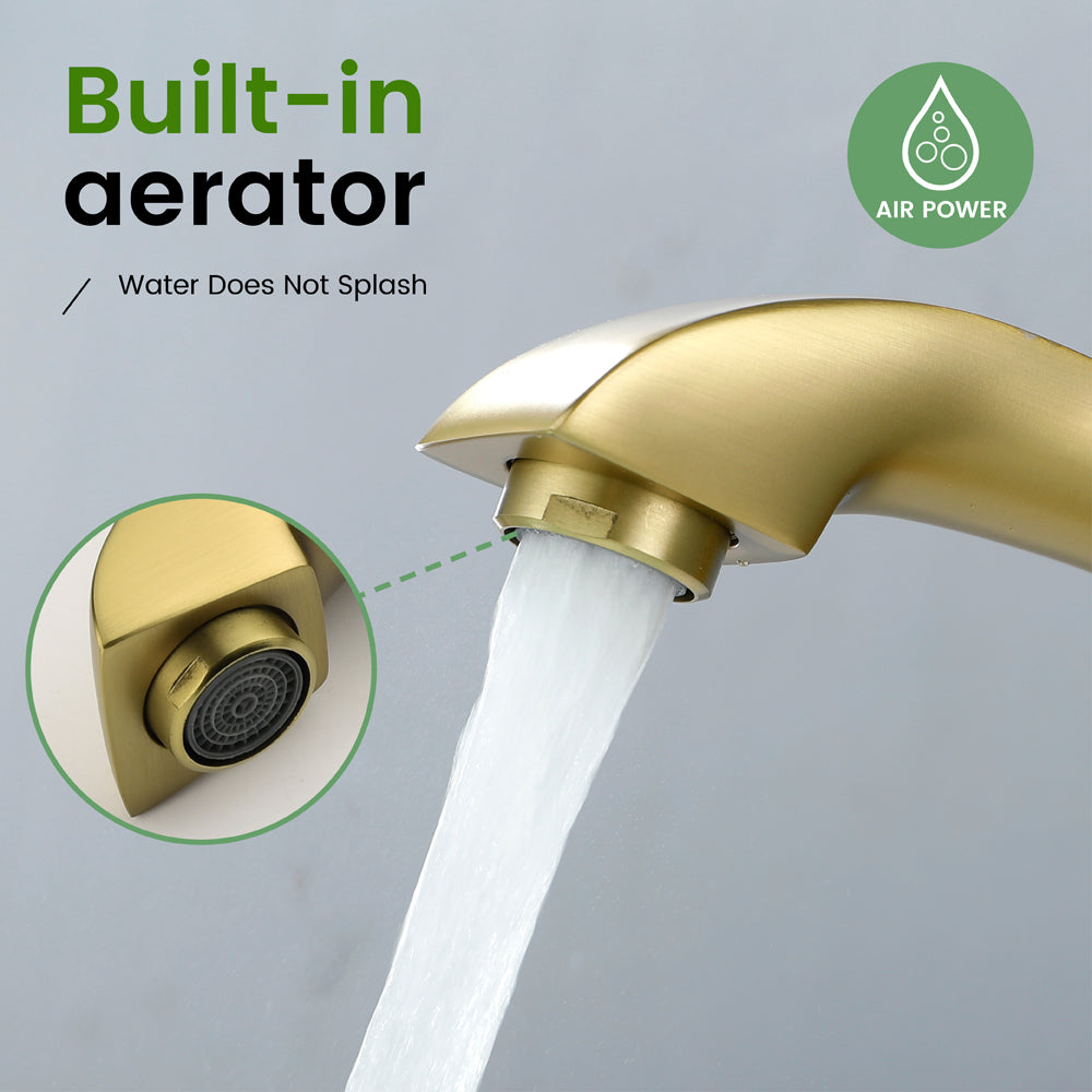 Single Hole Handle Vanity Faucet for RV Lavatory Vessel
