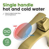 Single Hole Handle Vanity Faucet for RV Lavatory Vessel