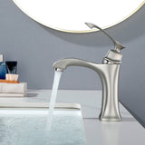 Single Hole Handle Vanity Faucet for RV Lavatory Vessel