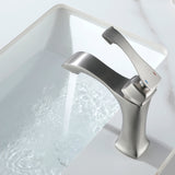 Single Hole Handle Vanity Faucet for RV Lavatory Vessel