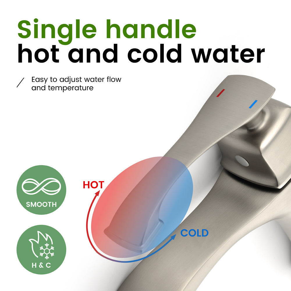 Single Hole Handle Vanity Faucet for RV Lavatory Vessel