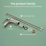 Single Hole Handle Vanity Faucet for RV Lavatory Vessel