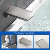 Tub and Shower Faucet Set Shower System with 10-Inch Rain Shower Head and Waterfall Tub Faucet Wall Mount Shower Valve and Trim Kit Included