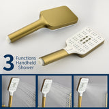 Waterfall Bathtub , Shower System with Sprayer, Shower Faucets Sets Complete, Single Handle Brass Tub Shower Faucet Set