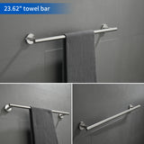 Bathroom Accessories Set, Includes 18-Inch Bath Towel Bar, 5-Piece, Durable SUS304 Stainless Steel