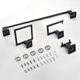 Bathroom Towel Bar Sets 4-Piece Bathroom Hardware Set Stainless Steel Bath Accessories Kit Wall Mounted