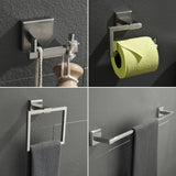 Bathroom Towel Bar Sets 4-Piece Bathroom Hardware Set Stainless Steel Bath Accessories Kit Wall Mounted