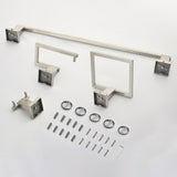 Bathroom Towel Bar Sets 4-Piece Bathroom Hardware Set Stainless Steel Bath Accessories Kit Wall Mounted