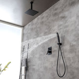 Ceiling Mount Shower System, 10-Inch Bathroom Luxury Rain Mixer Shower