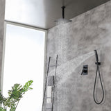 Ceiling Mount Shower System, 10-Inch Bathroom Luxury Rain Mixer Shower