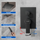 Ceiling Mount Shower System, 10-Inch Bathroom Luxury Rain Mixer Shower