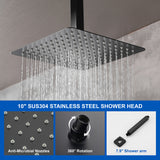 Ceiling Mount Shower System, 10-Inch Bathroom Luxury Rain Mixer Shower