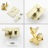 Ceiling Mount Shower System, 10-Inch Bathroom Luxury Rain Mixer Shower