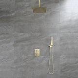 Ceiling Mount Shower System, 10-Inch Bathroom Luxury Rain Mixer Shower