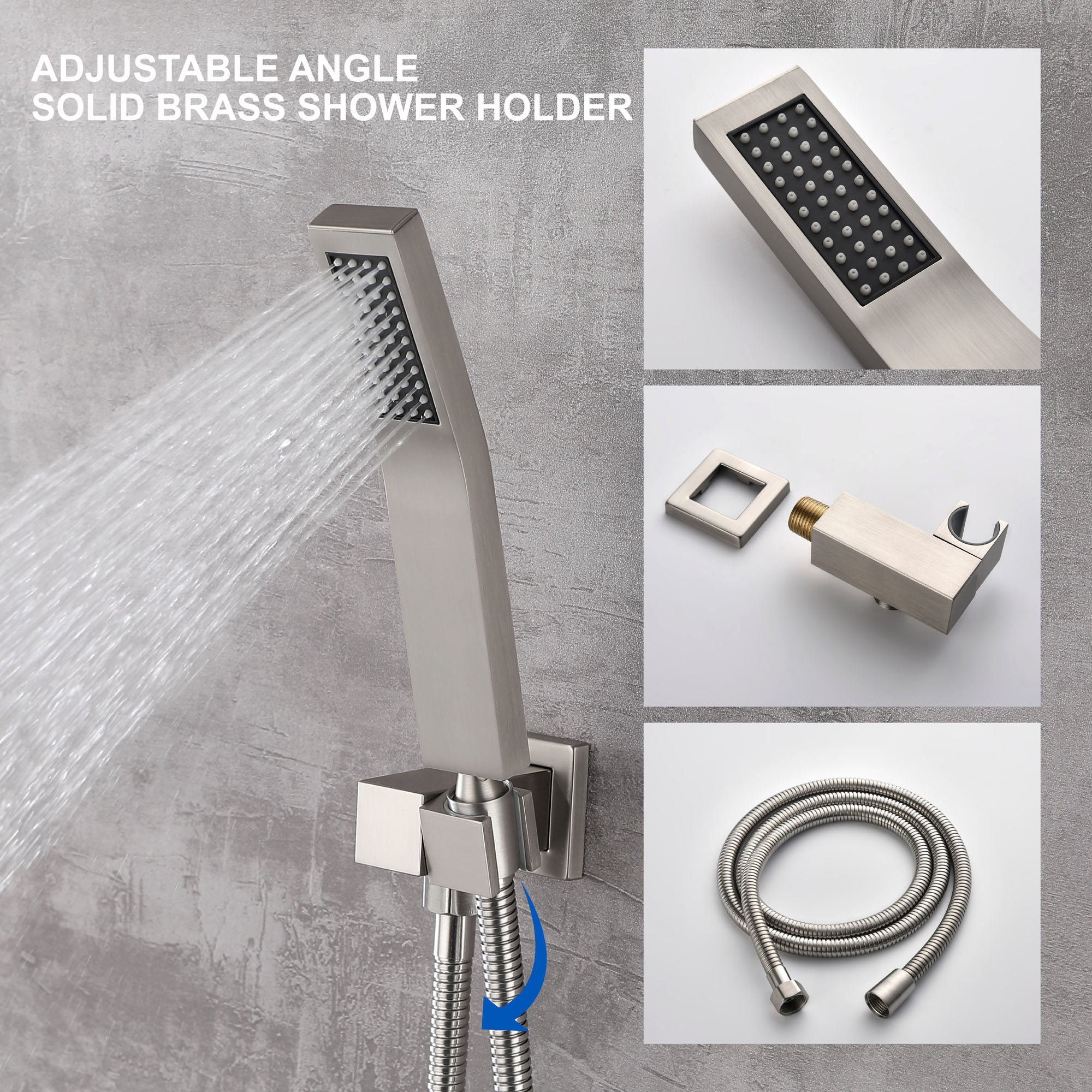 Ceiling Mount Shower System, 10-Inch Bathroom Luxury Rain Mixer Shower